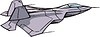 Vector clipart: fighter aircraft