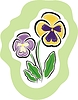 Vector clipart: pansy