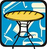 Vector clipart: coffee table