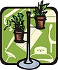 Vector clipart: indoor plants