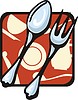 Vector clipart: spoon and fork