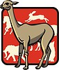 Vector clipart: llama