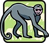Векторный клипарт: обезьяна