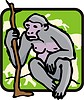 Vector clipart: monkey