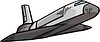 Vector clipart: space shuttle