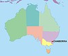 Векторный клипарт: карта Австралии