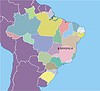 Карта Бразилии | Векторный клипарт