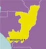 Векторный клипарт: карта Конго (Браззавиль)