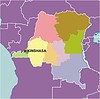 Векторный клипарт: карта Демократической Республики Конго