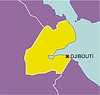 Векторный клипарт: карта Джибути