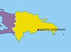Vector clipart: Dominican Republic map
