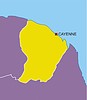 Vector clipart: French Guyana map