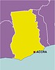 Vector clipart: Ghana map