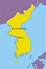 Vector clipart: Korea map