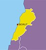 Vector clipart: Lebanon map