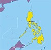 Vektor Cliparts: Karte von Philippinen