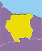 Suriname map