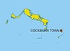 Карта островов Теркс и Кайкос | Векторный клипарт
