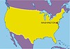 Vektor Cliparts: Karte der USA