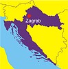 Векторный клипарт: карта Хорватии