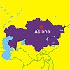 Векторный клипарт: карта Казахстана