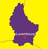 Vector clipart: Luxembourg map