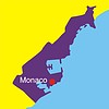 Vector clipart: Monaco map