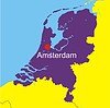 Vector clipart: Netherlands map