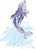 Векторный клипарт: дельфин