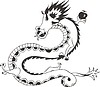 Vector clipart: Chinese dragon