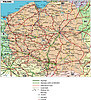 Vector clipart: Poland road map