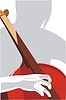 Vector clipart: cellist