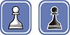 Vector clipart: chess pawns