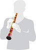 Vector clipart: clarinetist