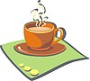 Vector clipart: hot coffee cup