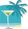 Тропический коктейль | Векторный клипарт