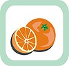 Vector clipart: oranges