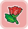 Vector clipart: red flower