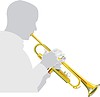 Vector clipart: trumpet-player