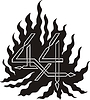 Vector clipart: 4x4 flame