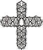 Vector clipart: twisted cross