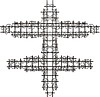 Vector clipart: twisted cross