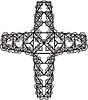 Vector clipart: twisted cross