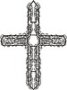 Vector clipart: twisted cross