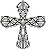 Vector clipart: twisted cross