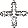 Vector clipart: twisted cross