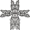 Vector clipart: twisted cross