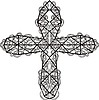 Vector clipart: twisted cross