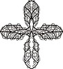 Vector clipart: twisted cross