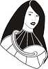 Vector clipart: woman vampire